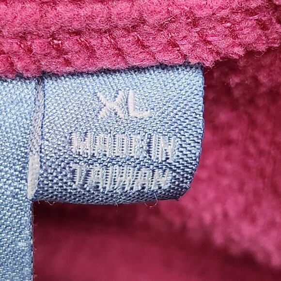 Croft & Barrow Sport Sweater Womens XL Pink Fleece Snowman Christmas Pullover - Picture 11 of 13